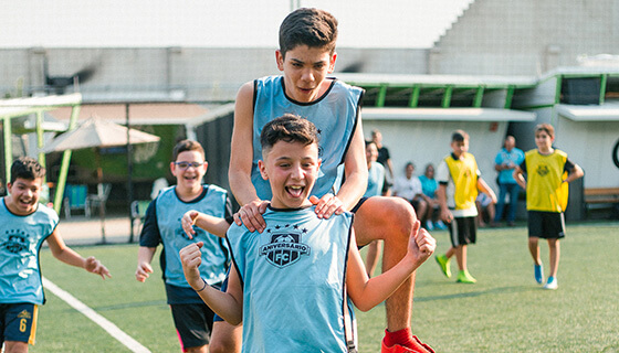 Festa infantil com futebol